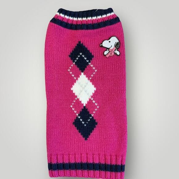 Peanuts Wool Blend Knitted Socks Calf Leg Warmers 2 Pairs Set One Size Pink Navy - Picture 3 of 11